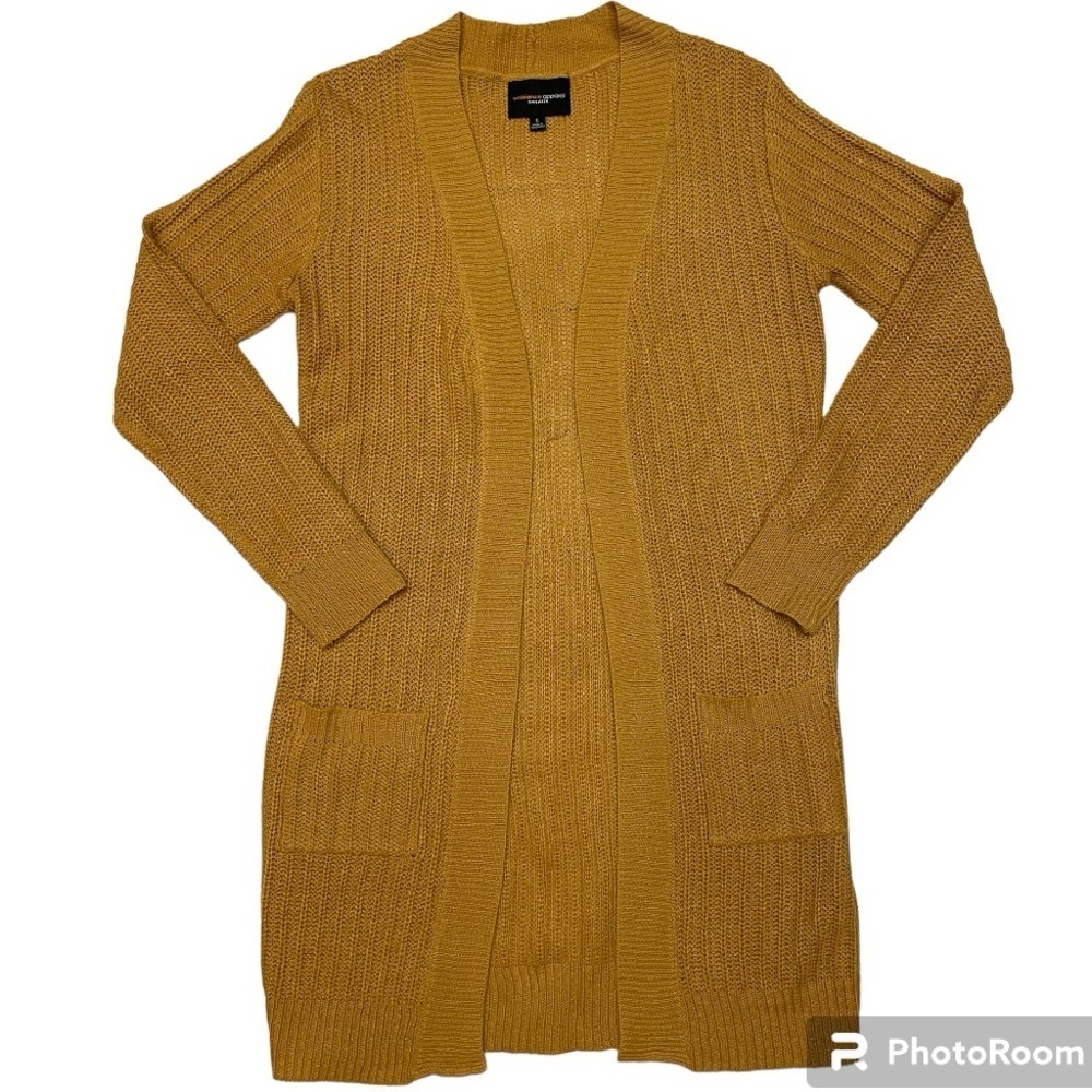 Mustard Yellow Duster Cardigan - Picture 3 of 12